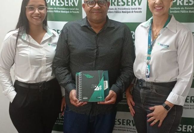 Na manhã de hoje dia 09 de Janeiro recebemos a visita da equipe do @sicoob .